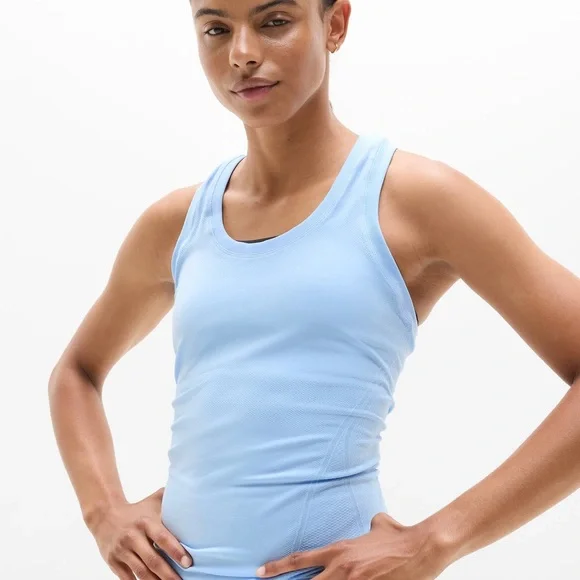 Athleta Light Blue Momentum Racerback Tank - Picture 1 of 4